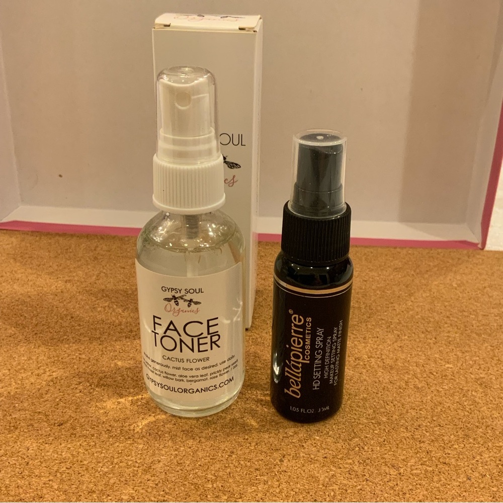 Bellepierre HD setting spray 1oz and Gypsy Soul toning spray 2oz